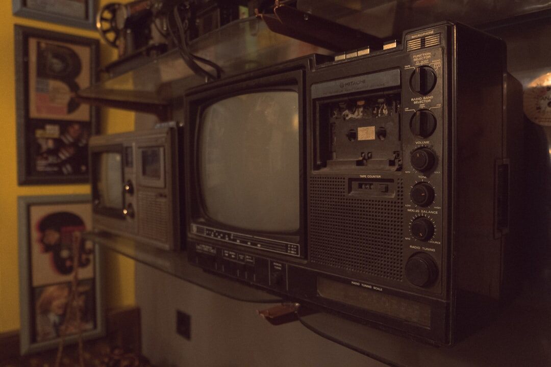 old tv broadcast control room